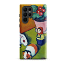 Little Walter’s Toys August Macke Samsung Case, Galaxy S22 Ultra / Matte, Smartphone Colorful Artistic Case Life Potted Plant Doll