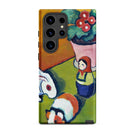 Little Walter’s Toys August Macke Samsung Case, Galaxy S24 Ultra / Matte, Smartphone Case Colorful Abstract Painting Potted Plant Two