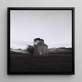 Lonely Brick House Art Print / Canvas, 12x12’’ / 31x31cm / Black Frame, Posters Prints & Visual Artwork, Toby Leon