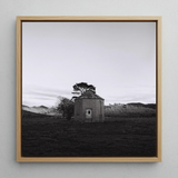 Lonely Brick House Art Print / Canvas, 12x12’’ / 31x31cm / Natural Frame, Posters Prints & Visual Artwork, Toby Leon