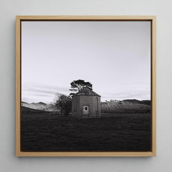 Lonely Brick House Art Print / Canvas, 12x12’’ / 31x31cm / Natural Frame, Posters Prints & Visual Artwork, Toby Leon