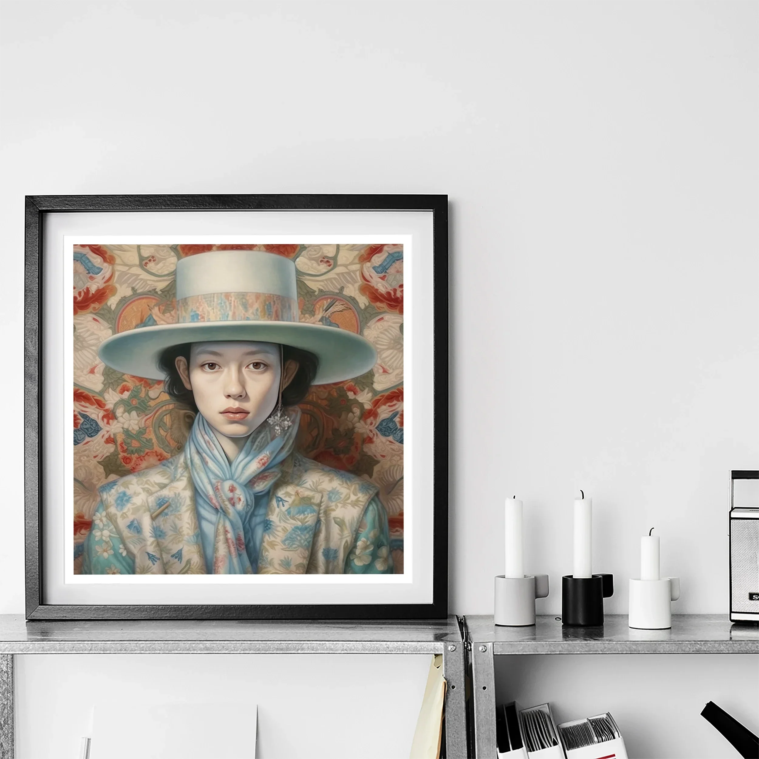 Longwei - Gaysian Femboy Cowboy Art Print Posters Prints & Visual Artwork