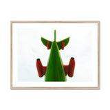 Look Up Giclée Print, Framed Green Red Rocket