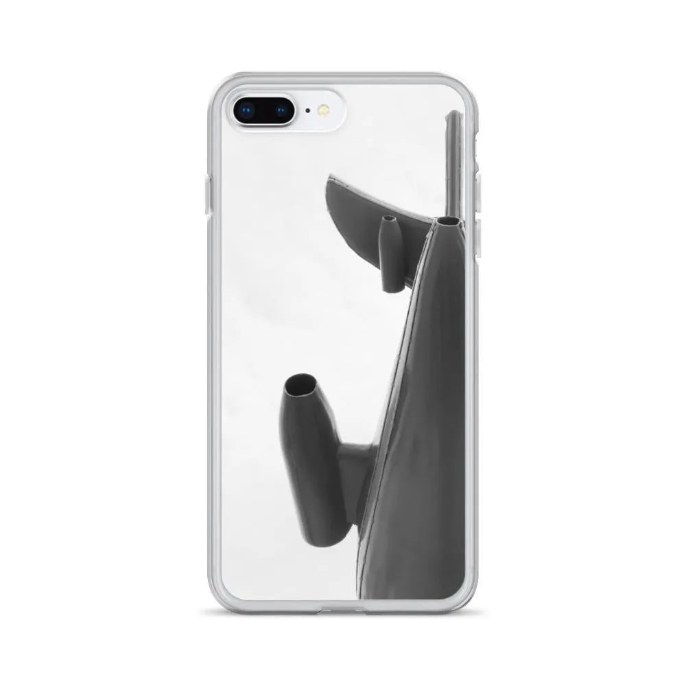 Look Up Iphone Case - Black And White - Iphone 7 Plus/8 Plus - Mobile Phone Cases - Aesthetic Art