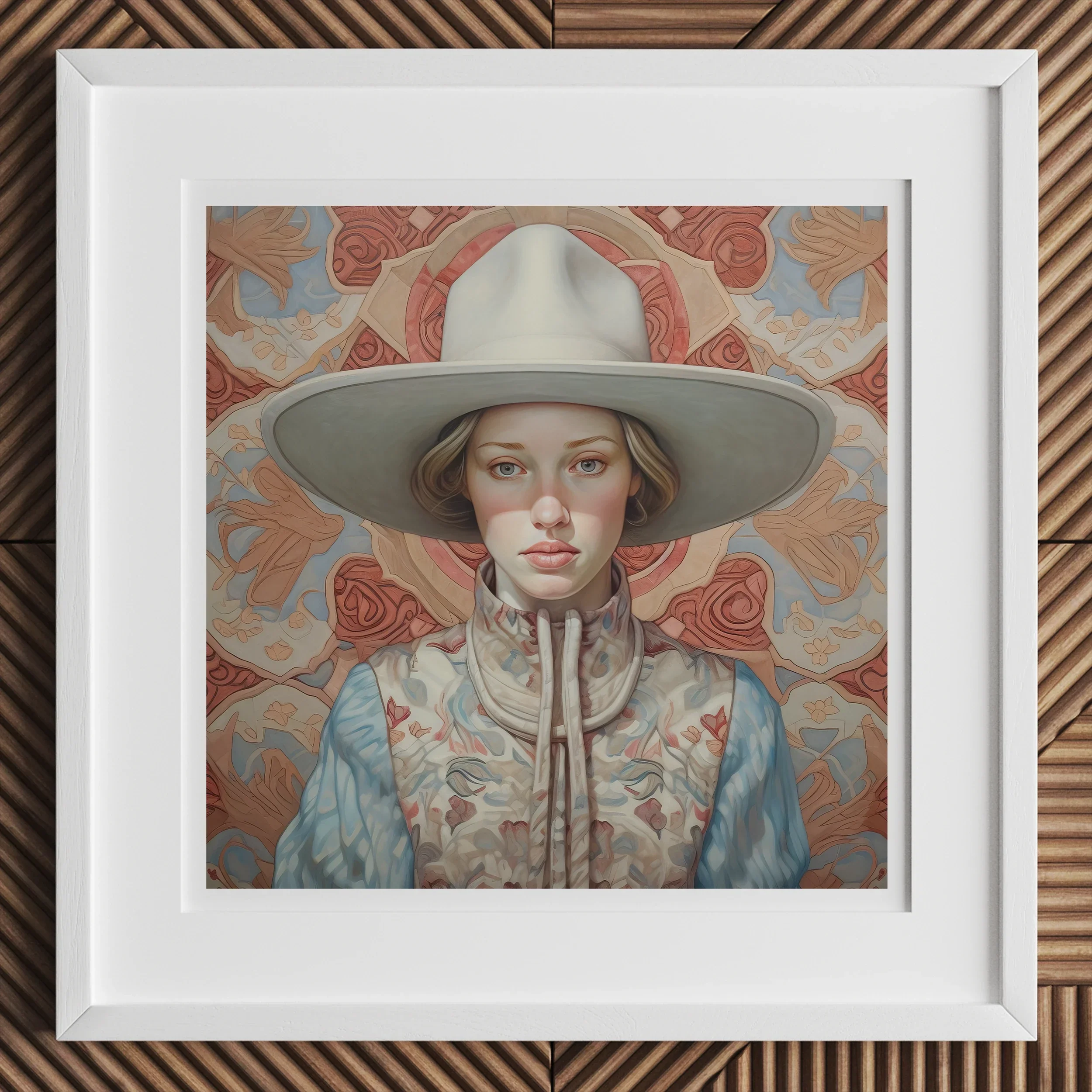 Lottie - Gold Star Lesbian Cowgirl Art Print Posters Prints & Visual Artwork