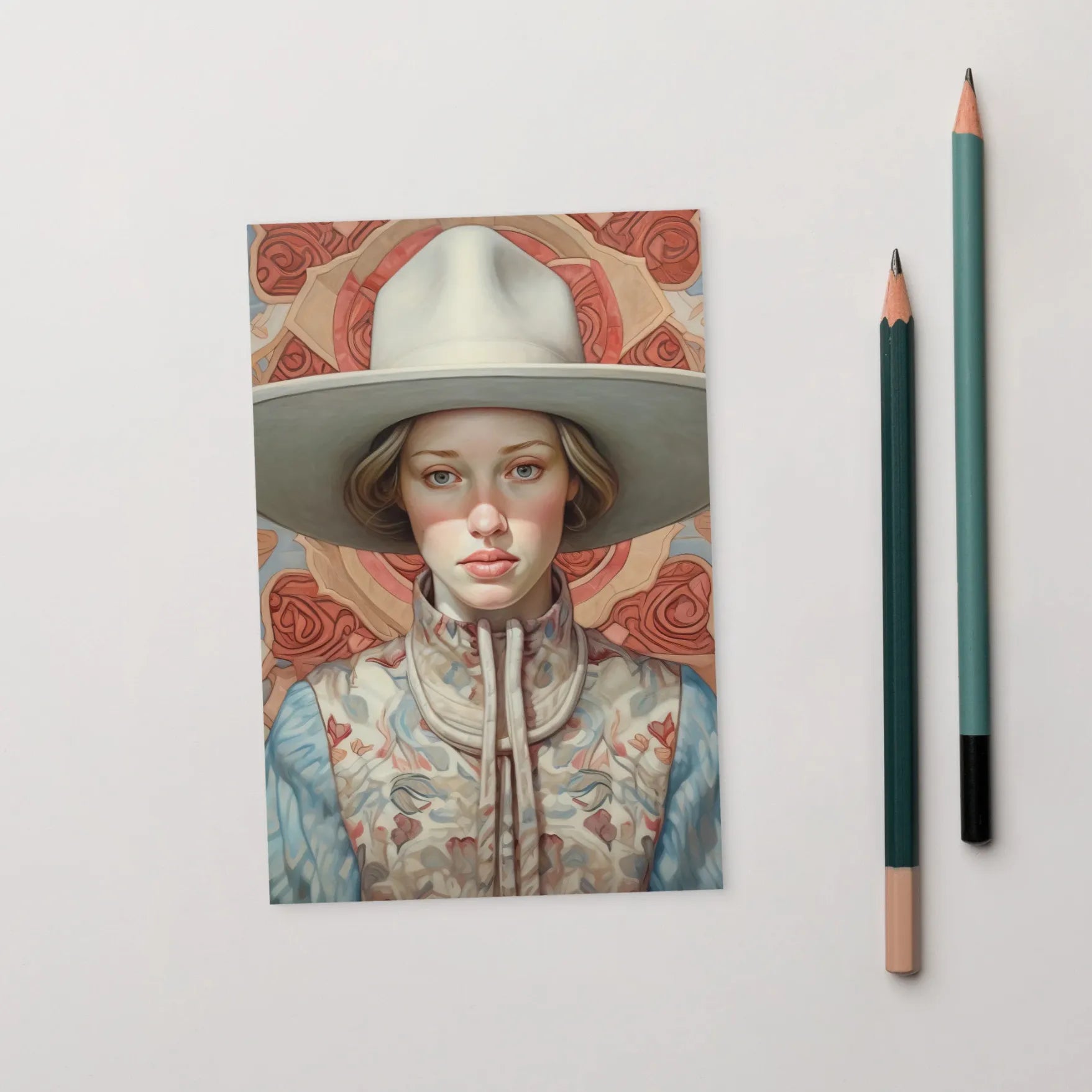 Lottie - Lesbian Cowgirl Art Print - Wlw Sapphic Femme - 4’x6’ - Posters Prints & Visual Artwork - Aesthetic Art
