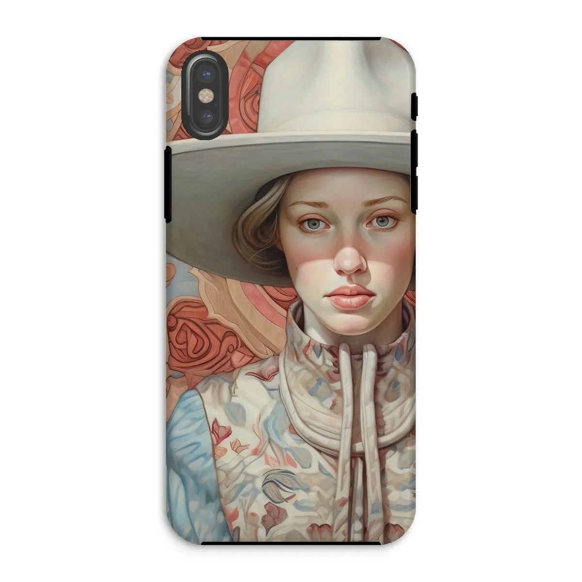 Lottie The Lesbian Cowgirl - Sapphic Art Phone Case - Iphone Xs / Matte - Mobile Phone Cases - Aesthetic Art