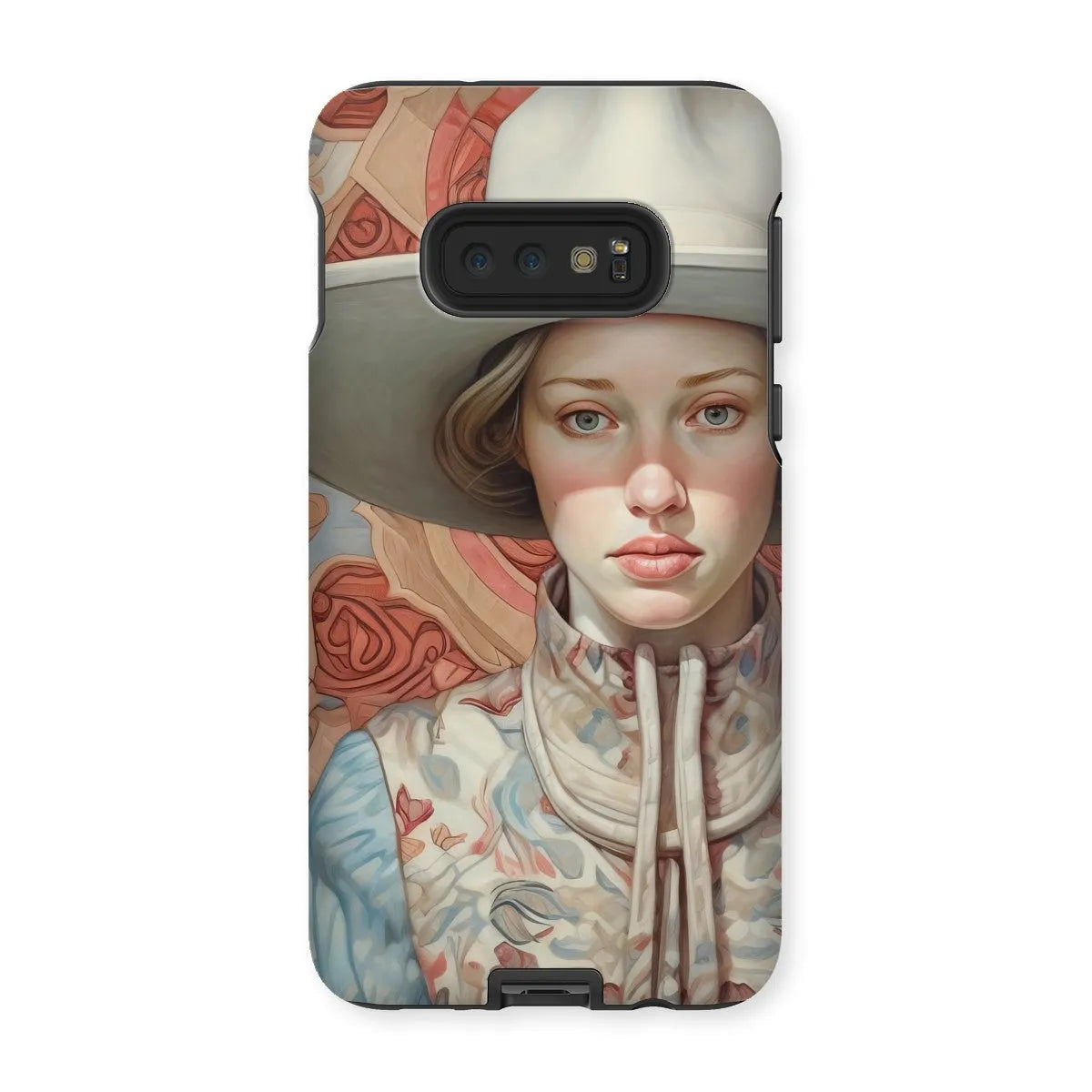 Lottie The Lesbian Cowgirl - Sapphic Art Phone Case - Samsung Galaxy S10e / Matte - Mobile Phone Cases - Aesthetic Art