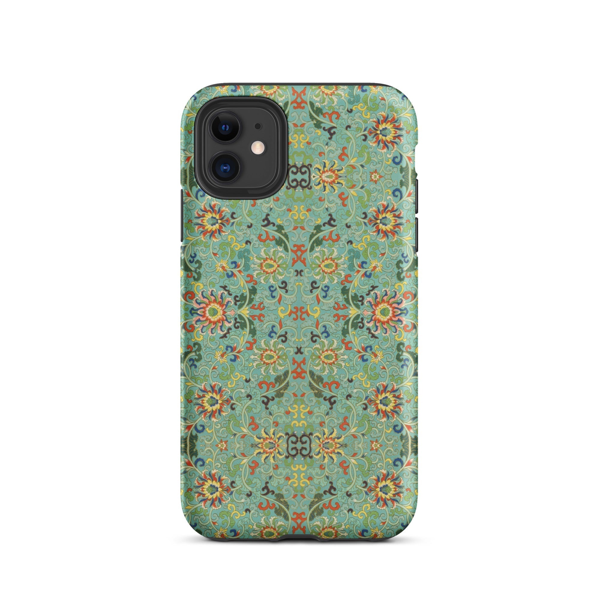Lotus Candy Chinese Pattern Art Iphone Case, 11 / Matte, Floral Patterned Phone Case