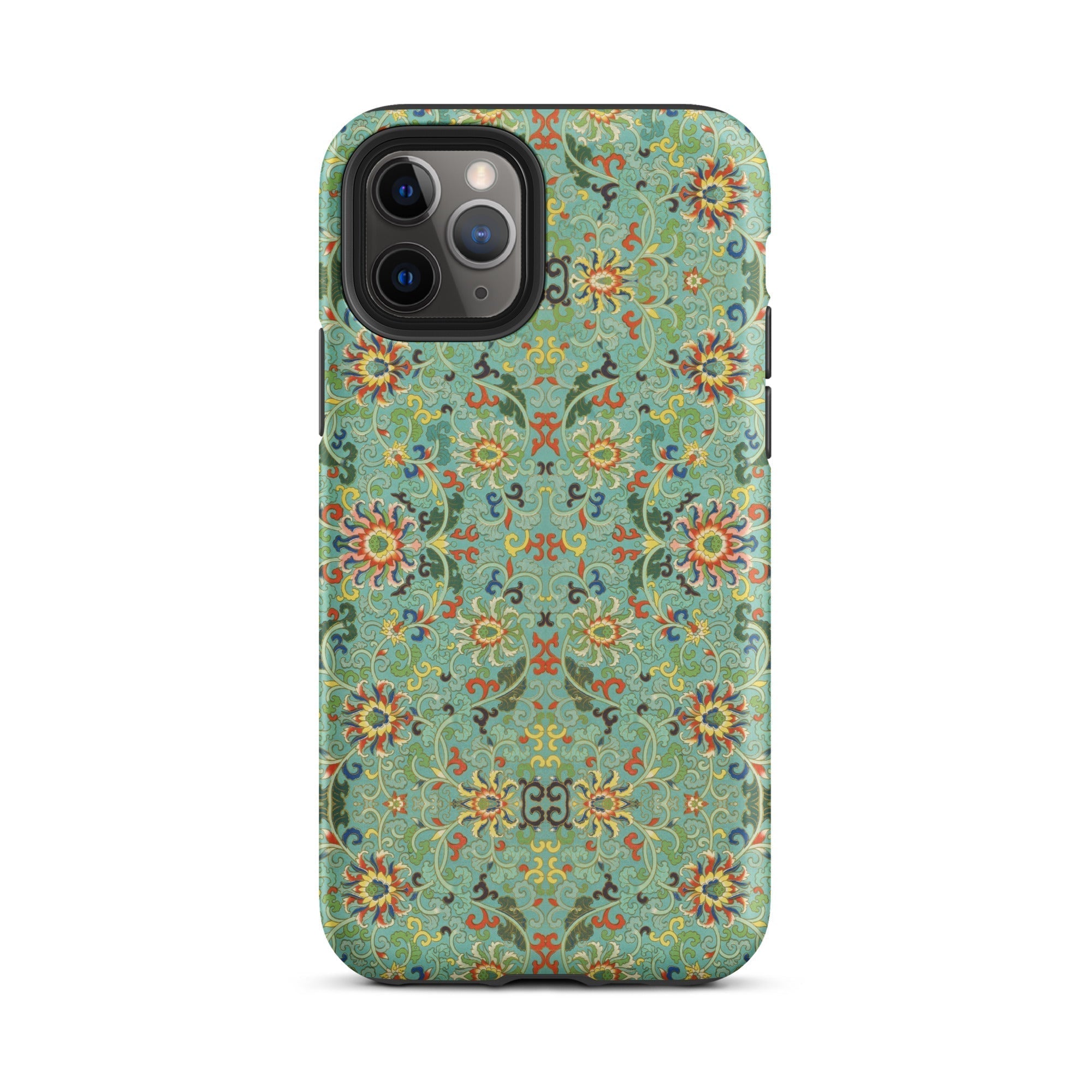 Lotus Candy Chinese Pattern Art Iphone Case, 11 Pro / Matte, Floral Patterned Phone Case
