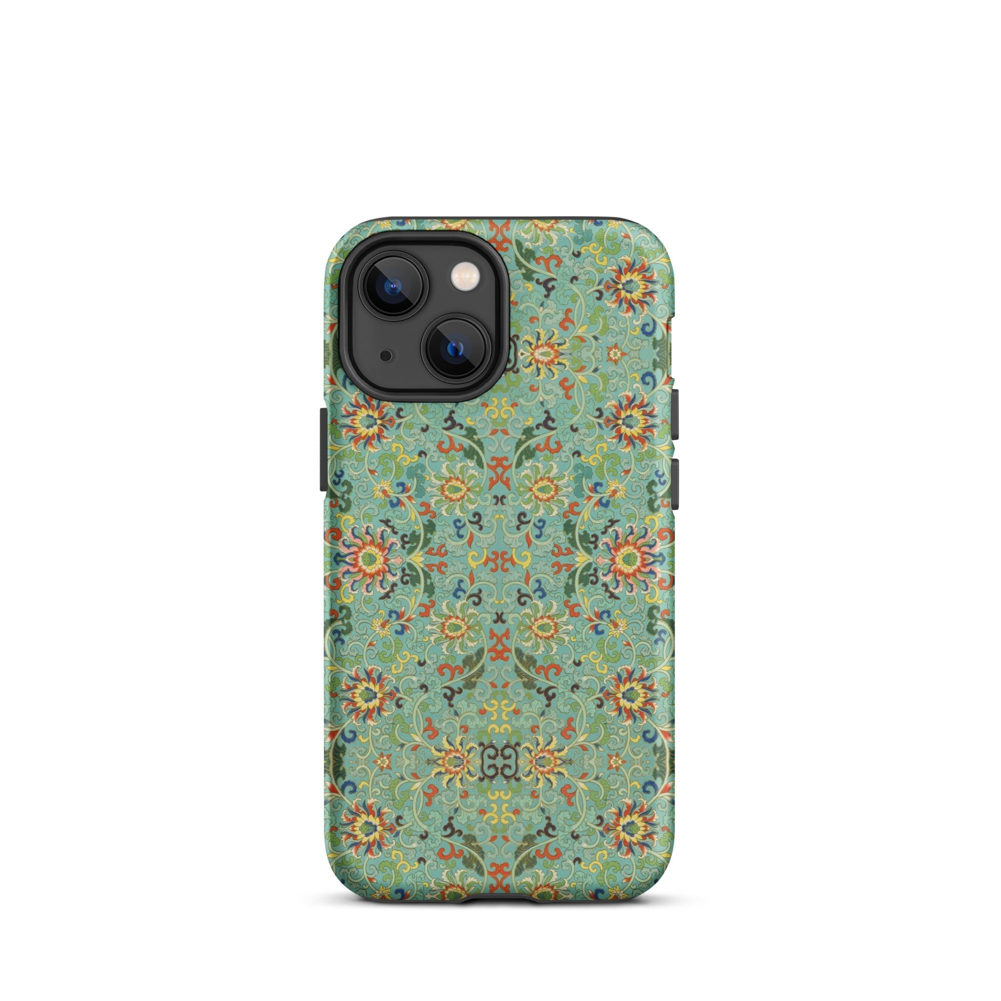 Lotus Candy Chinese Pattern Art Iphone Case, 13 Mini / Matte, Floral Patterned Phone Case