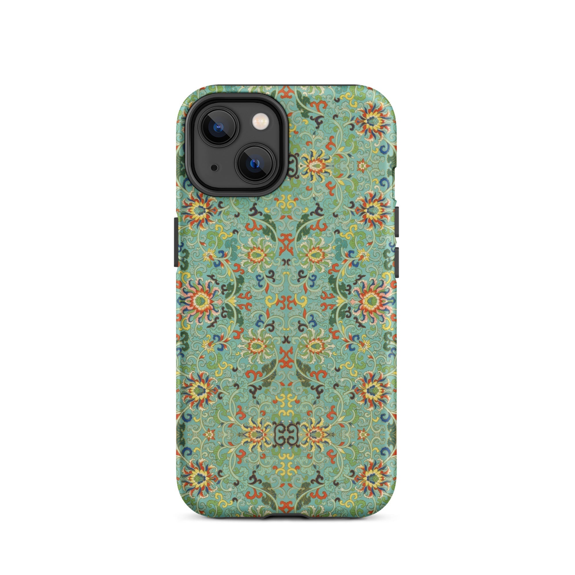 Lotus Candy Chinese Pattern Art Iphone Case, 14 / Matte, Floral Patterned Phone Case