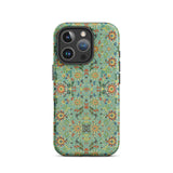 Lotus Candy - Chinese Pattern Art Iphone Case 16 Pro / Matte Floral Patterned Phone Aesthetics Reimagined, Jade-hued Reverie, Ancient