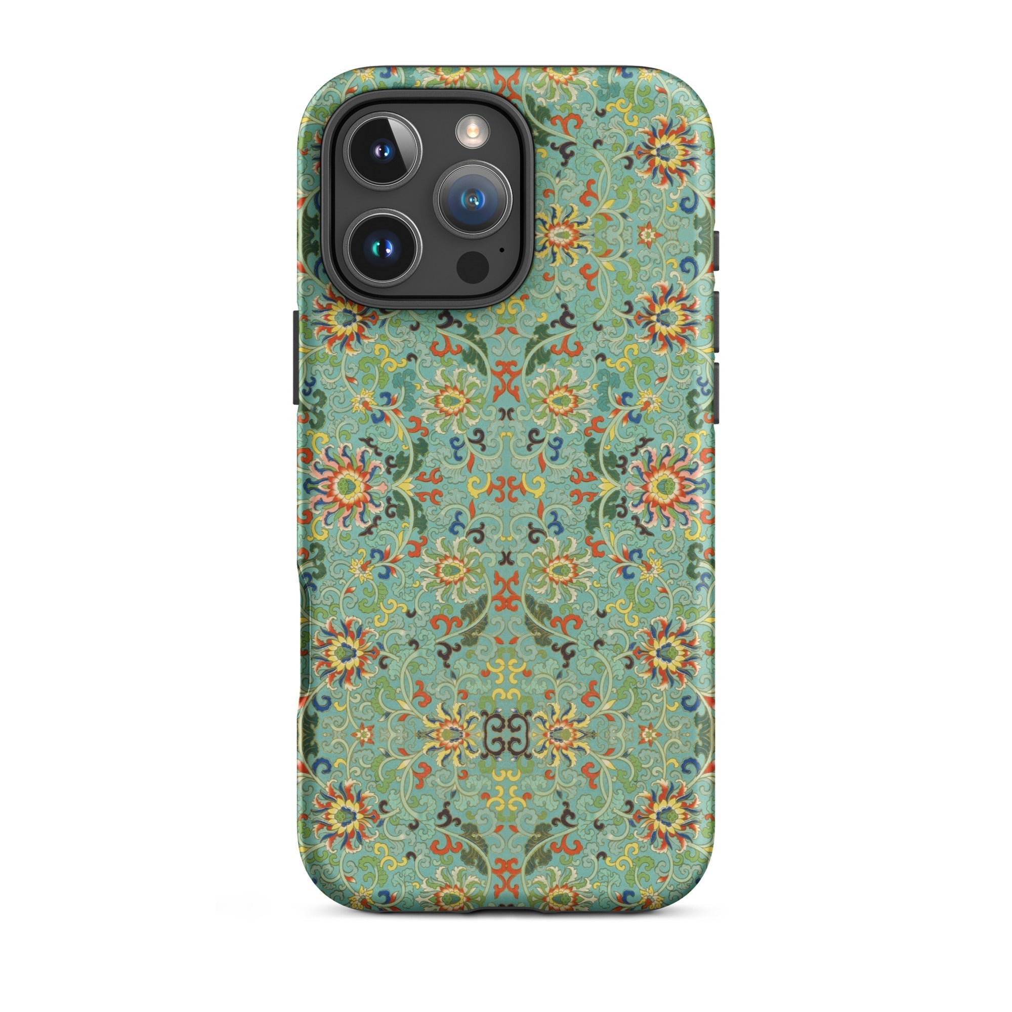 Lotus Candy - Chinese Pattern Art Iphone Case, 16 Pro Max / Matte, Floral Patterned Phone Case