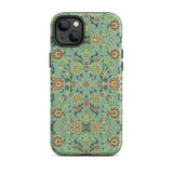 Lotus Candy - Chinese Pattern Art Iphone Case 14 Plus / Matte Floral Patterned Phone Case Chinese Aesthetics Reimagined, Jade-hued Reverie,