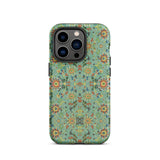 Lotus Candy - Chinese Pattern Art Iphone Case 14 Pro / Matte Floral Patterned Phone Case Chinese Aesthetics Reimagined, Jade-hued Reverie,