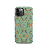 Lotus Candy - Chinese Pattern Art Iphone Case 12 Pro / Matte Floral Patterned Phone Case Chinese Aesthetics Reimagined, Jade-hued Reverie,