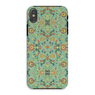 Lotus Candy Chinese Pattern Art Iphone Case, Xs / Matte, Decorative Phone Case Intricate Floral Pattern Mint Green