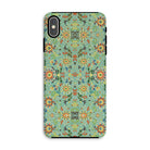 Lotus Candy Chinese Pattern Art Iphone Case, Xs Max / Matte, Decorative Phone Case Intricate Floral Pattern Green Yellow