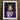 Framed Portrait Person Vibrant Orange Hair Adorned Ornate Club Kid Vampire, Surreal Gothic Glory, Art Print