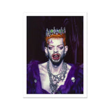 Louis - Club Kid Vampire Art Print / Canvas Portrait Print Person Vibrant Orange Hair Adorned Ornate Club Kid Vampire, Surreal Gothic