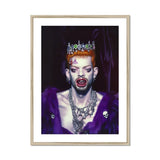 Louis - Club Kid Vampire Art Print, Framed Portrait Photograph Crown Purple Clothing Gothic-style Jewelry