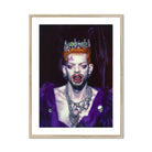 Louis - Club Kid Vampire Art Print, Framed Portrait Photograph Crown Purple Clothing Gothic-style Jewelry