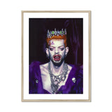 Louis - Club Kid Vampire Art Print, Framed Portrait Photograph Crown Purple Clothing Gothic-style Jewelry