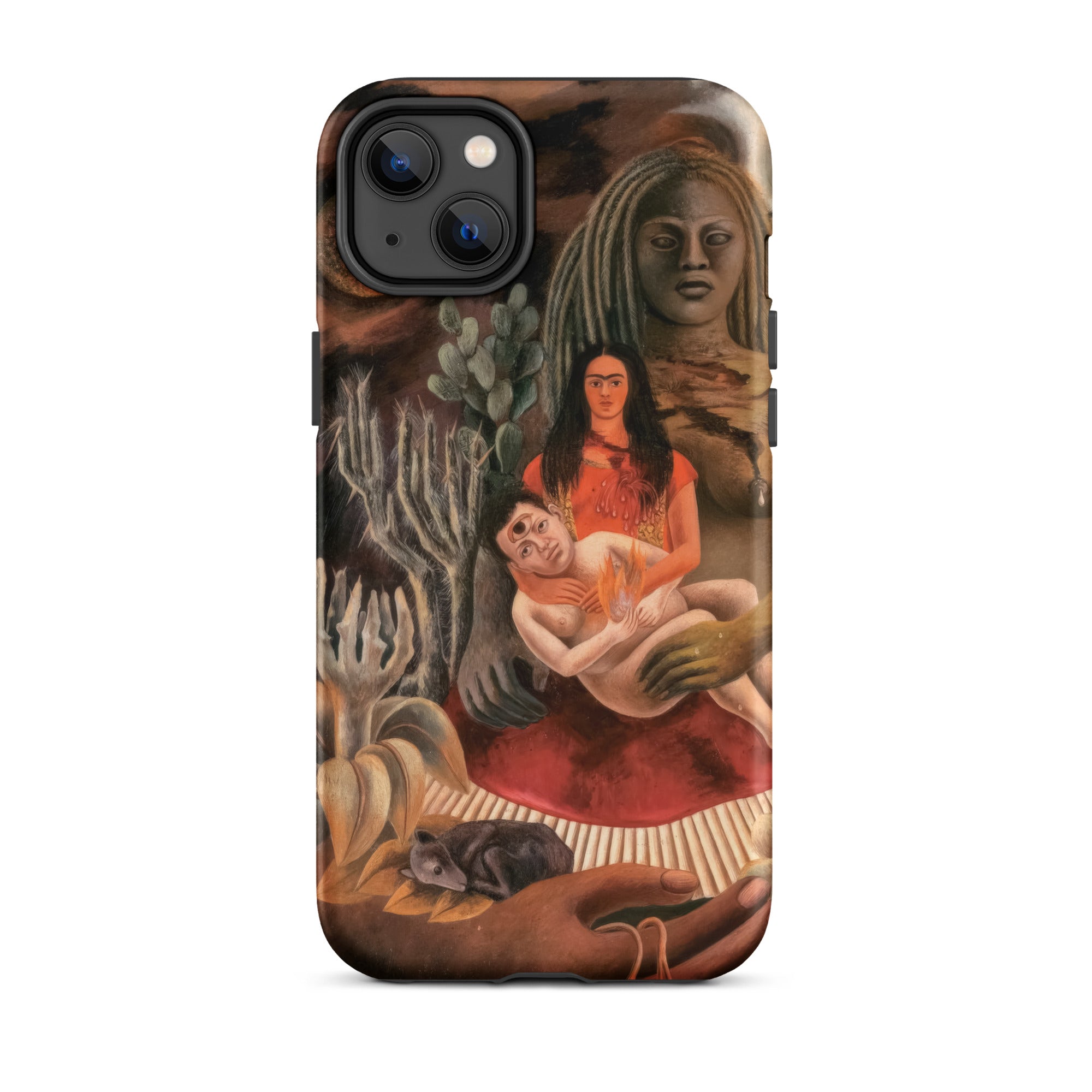 The Love Embrace of the Universe - Frida Kahlo Iphone Case, 14 Plus / Matte