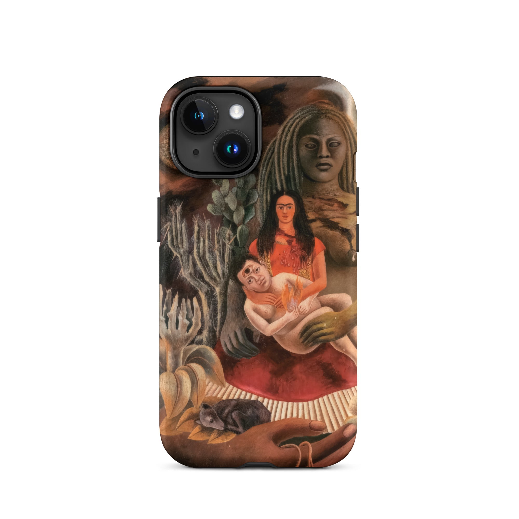 The Love Embrace of the Universe - Frida Kahlo Iphone Case, 15 / Matte