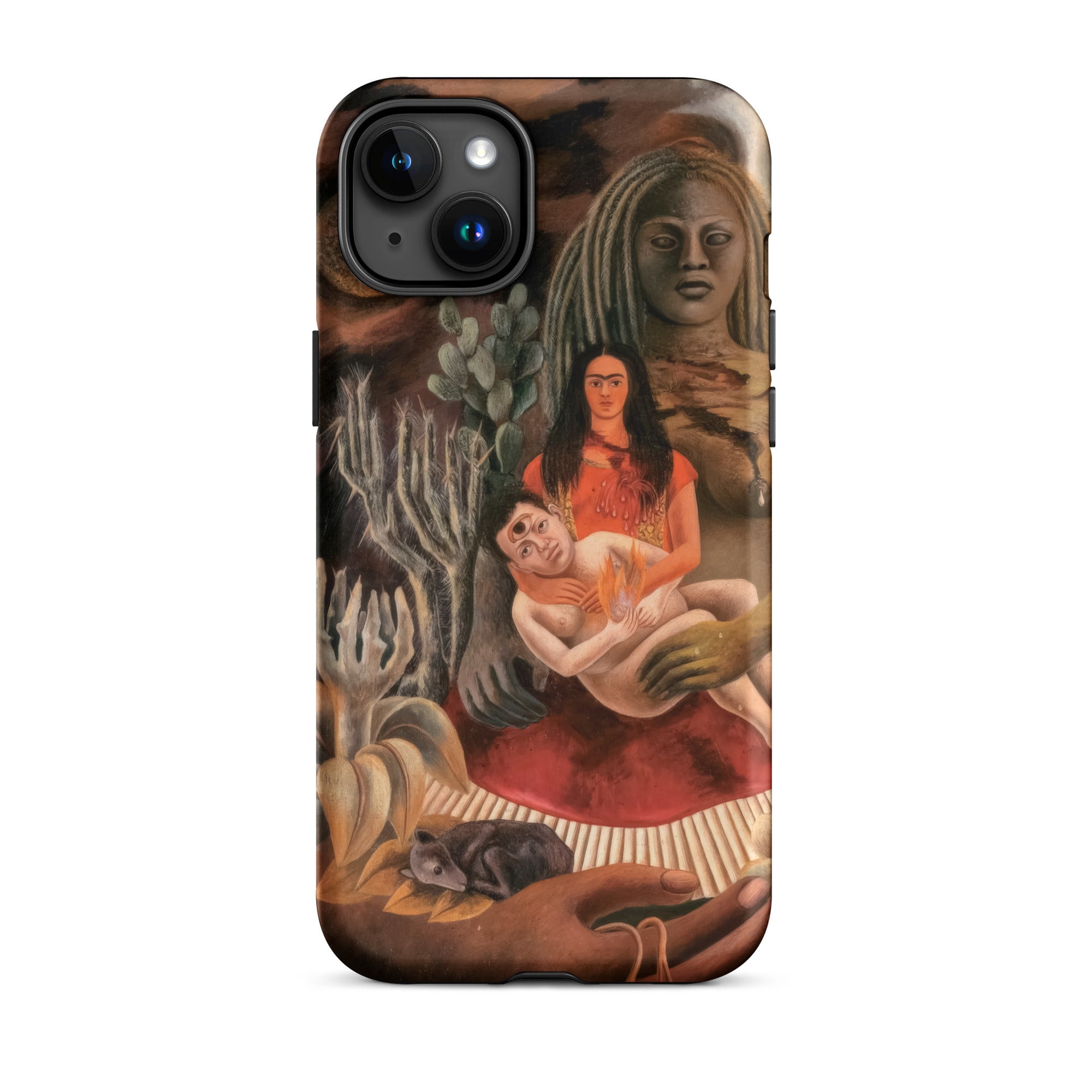 The Love Embrace of the Universe - Frida Kahlo Iphone Case, 15 Plus / Matte