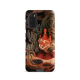 The Love Embrace of the Universe - Frida Kahlo Samsung Case, Galaxy S20 / Matte, Black Smartphone Case Painting Woman Baby Arms