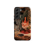 The Love Embrace of the Universe - Frida Kahlo Samsung Case, Galaxy S22 / Matte, Smartphone Case Painted Depiction Woman Child