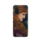 Love’s Shadow Frederick Sandys Samsung Case, Galaxy S20 / Matte, Smartphone Case Classical Painting Woman Red Hair