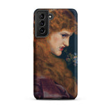 Love’s Shadow - Frederick Sandys Samsung Case, Galaxy S21 Plus / Matte, Smartphone Case Printed Painting Woman Long Red Hair