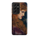 Love’s Shadow Frederick Sandys Samsung Case, Galaxy S21 Ultra / Matte, Smartphone Case Classical Painting Woman Long Hair