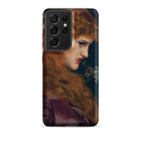Love’s Shadow - Frederick Sandys Samsung Case, Galaxy S21 Ultra / Matte, Smartphone Case Classical Painting Woman Long Hair