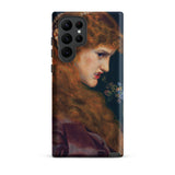 Love’s Shadow - Frederick Sandys Samsung Case, Galaxy S22 Ultra / Matte, Smartphone Case Classical Painting Woman Long Red Hair