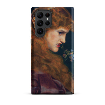Love’s Shadow - Frederick Sandys Samsung Case, Galaxy S22 Ultra / Matte, Smartphone Case Classical Painting Woman Long Red Hair