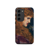 Love’s Shadow - Frederick Sandys Samsung Case, Galaxy S23 / Matte, Smartphone Pre-raphaelite Painting Woman Long Red Hair Case