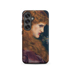 Love’s Shadow Frederick Sandys Samsung Case, Galaxy S25 / Matte, Phone Case Classical Painting Woman Long Hair Flowers