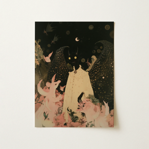 Lucius - Cute Devil Child Art Print / Canvas, 12x16’’ / 31x41cm / Unframed / no Border, Posters Prints & Visual Artwork, Toby Leon