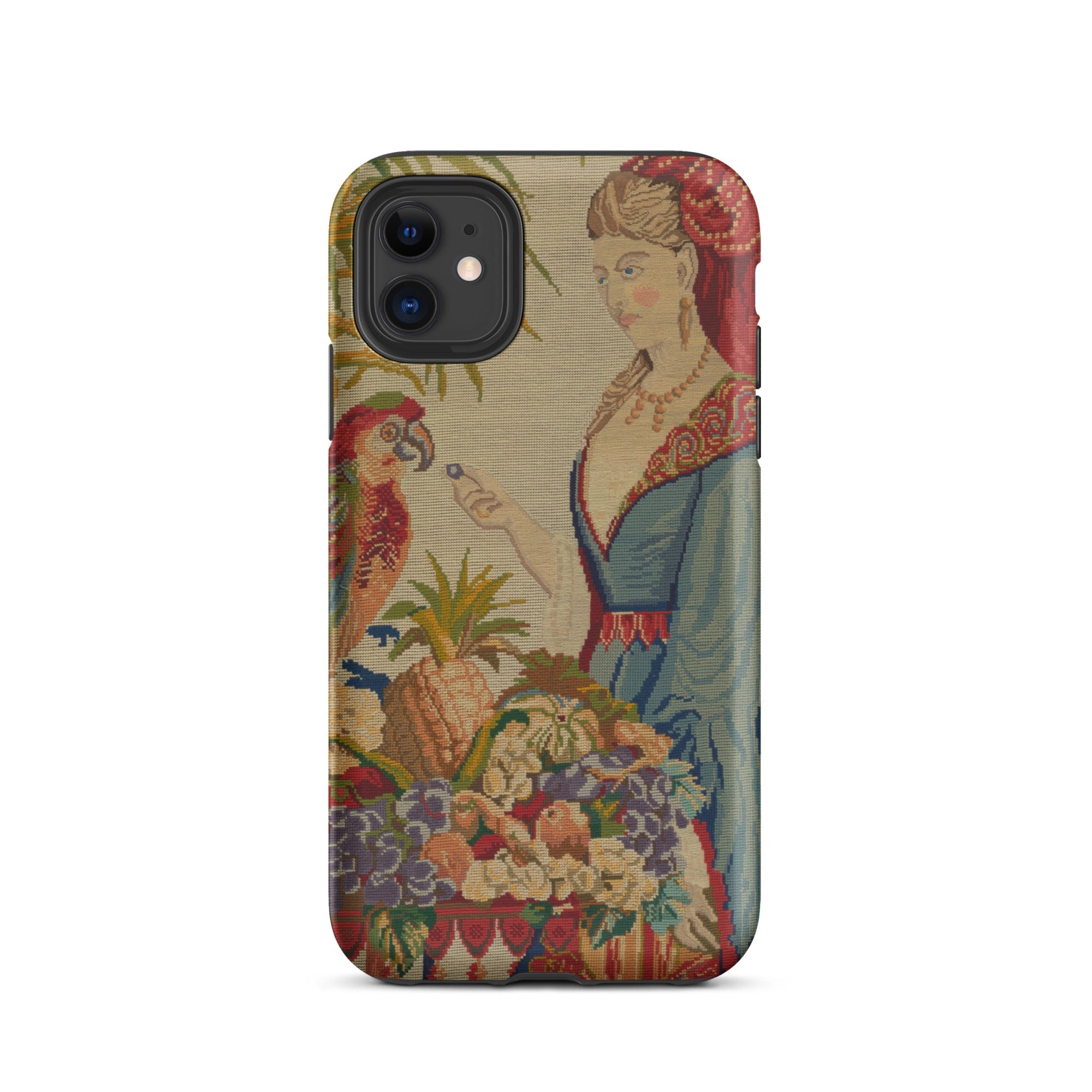 Lunch Break Berlin Wool Work Iphone Case, 11 / Matte, Tapestry Patterned Phone Case