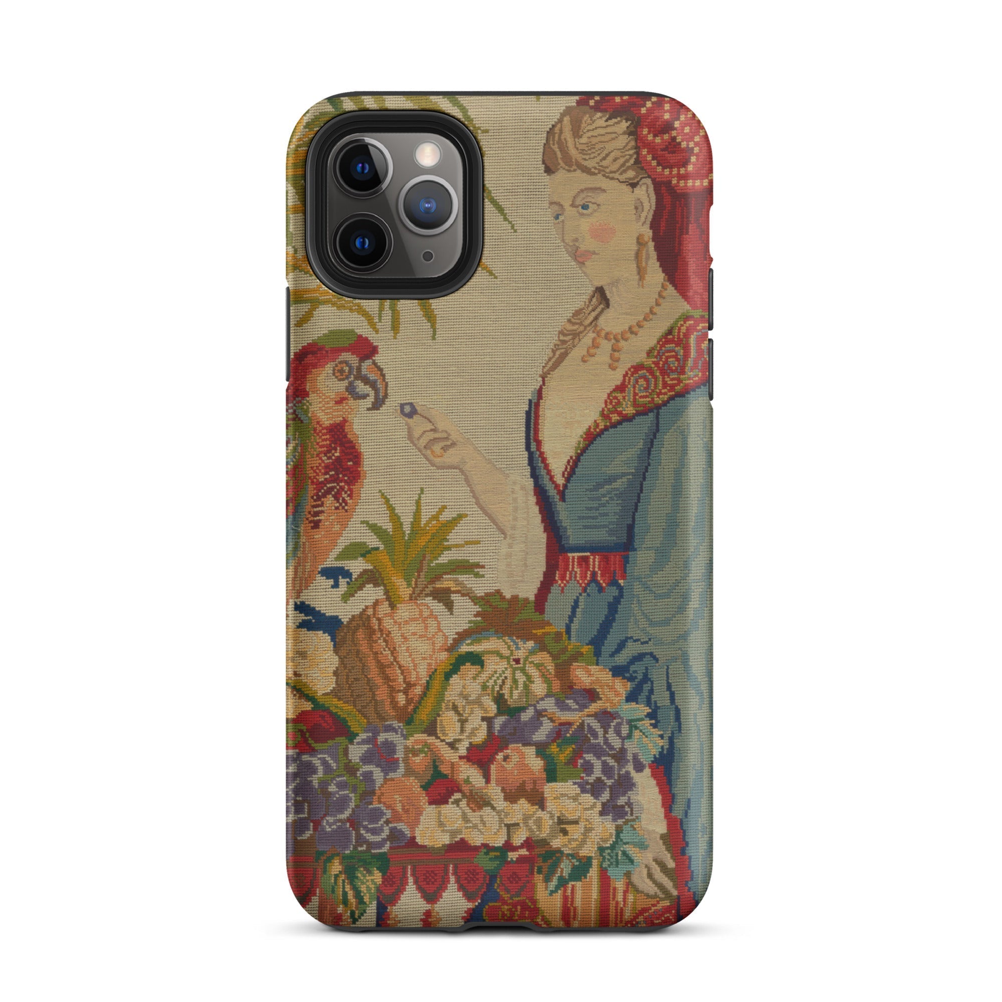 Lunch Break Berlin Wool Work Iphone Case, 11 Pro Max / Matte, Tapestry Patterned Phone Case