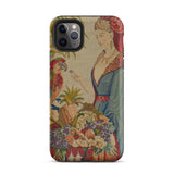 Lunch Break - Berlin Wool Work Iphone Case 11 Pro Max / Matte Tapestry-patterned Phone Case Berlin Wool Work, Half Overripe Indulgence,