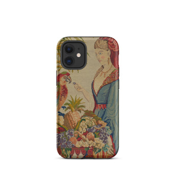 Lunch Break - Berlin Wool Work Iphone Case 12 Mini / Matte Iphone Case Tapestry Design Berlin Wool Work, Half Overripe Indulgence, Myth,