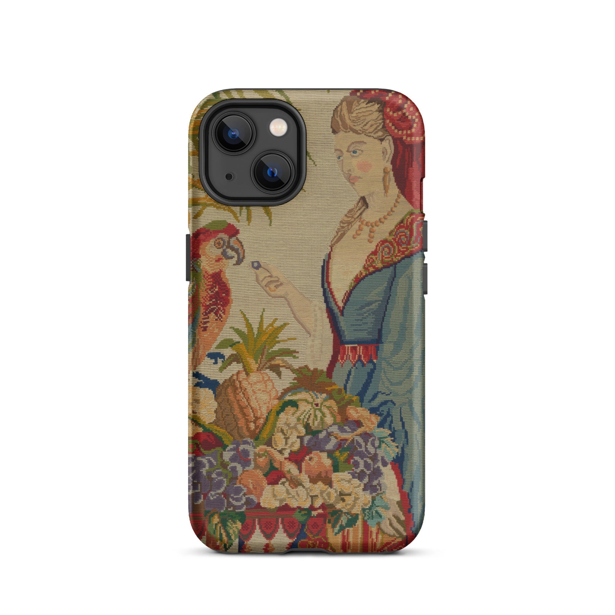Lunch Break Berlin Wool Work Iphone Case, 13 / Matte, Tapestry Style Phone Case