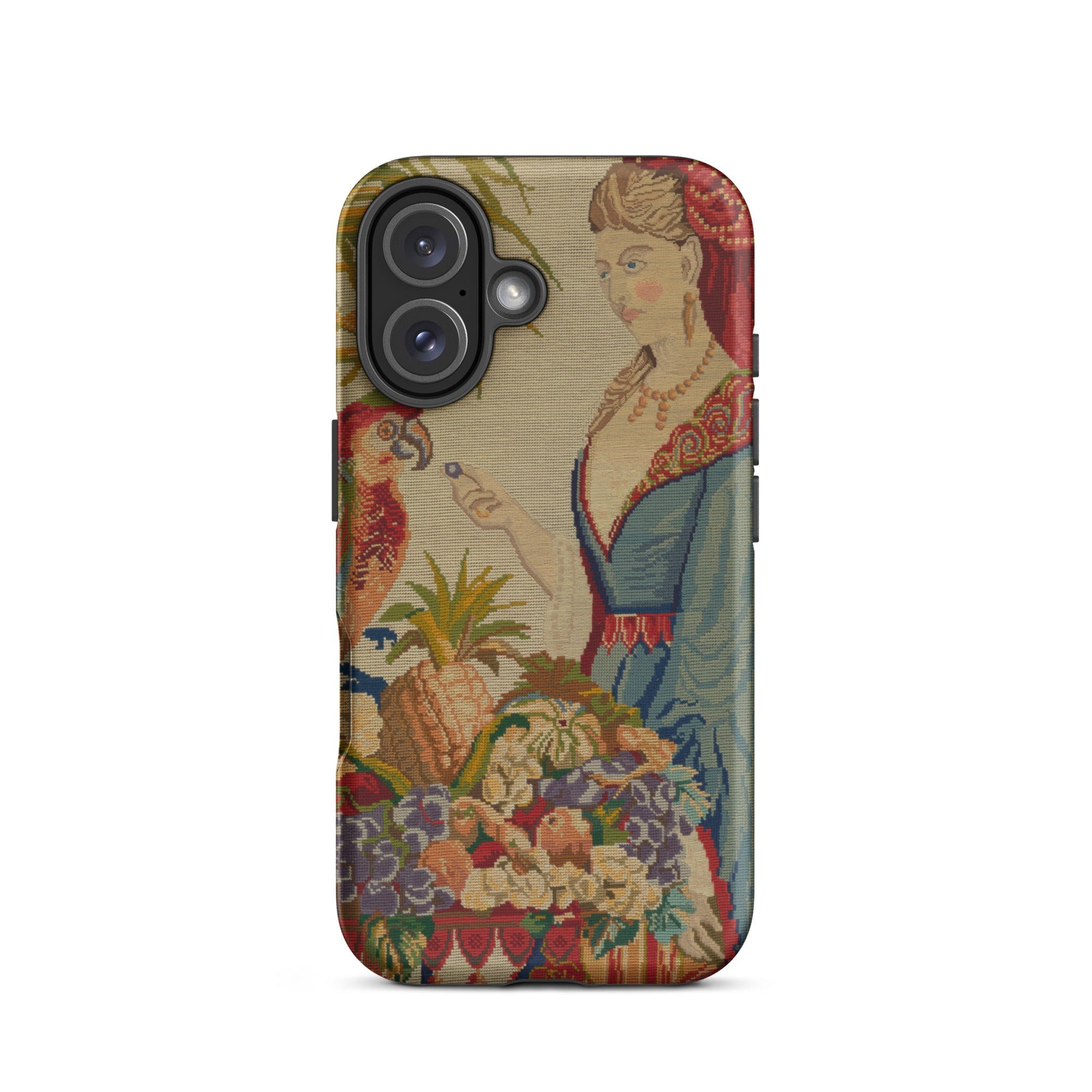 Lunch Break Berlin Wool Work Iphone Case, 16 Plus / Matte, Phone Case Tapestry Design