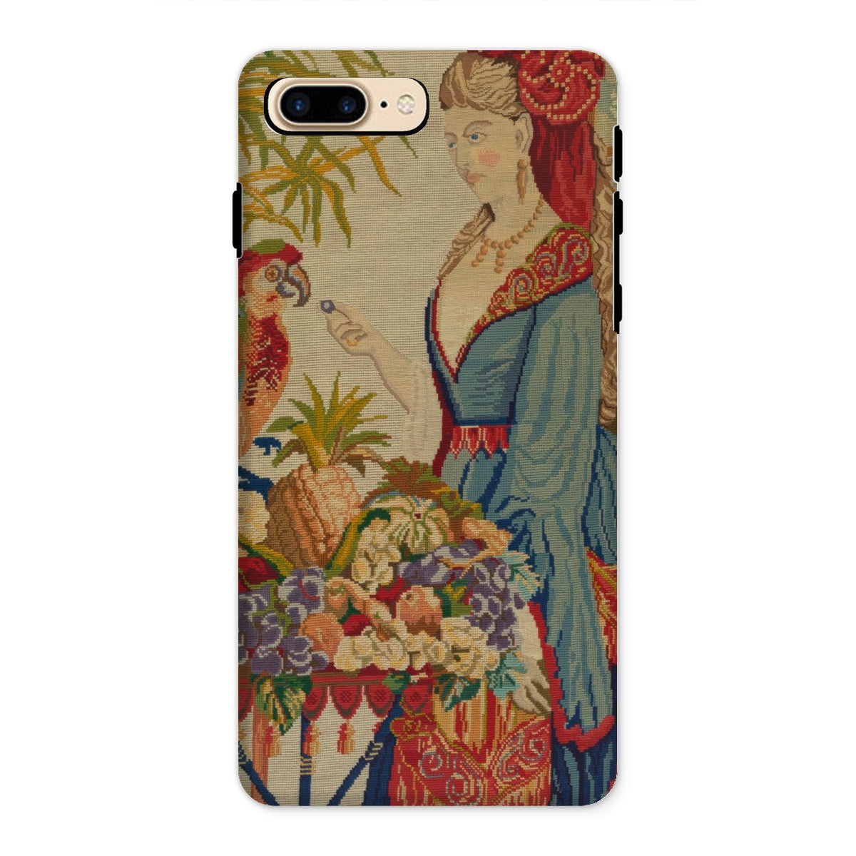 Lunch Break Berlin Wool Work Iphone Case, 8 Plus / Matte, Tapestry Style Phone Case