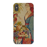Lunch Break - Berlin Wool Work Iphone Case x / Matte Tapestry-patterned Phone Case Berlin Wool Work, Half Overripe Indulgence, Myth, Oracle